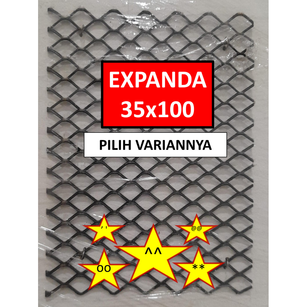 Expanded Metal - 35x100 cm - Expanda - Expanded Mesh - Plat Expanda
