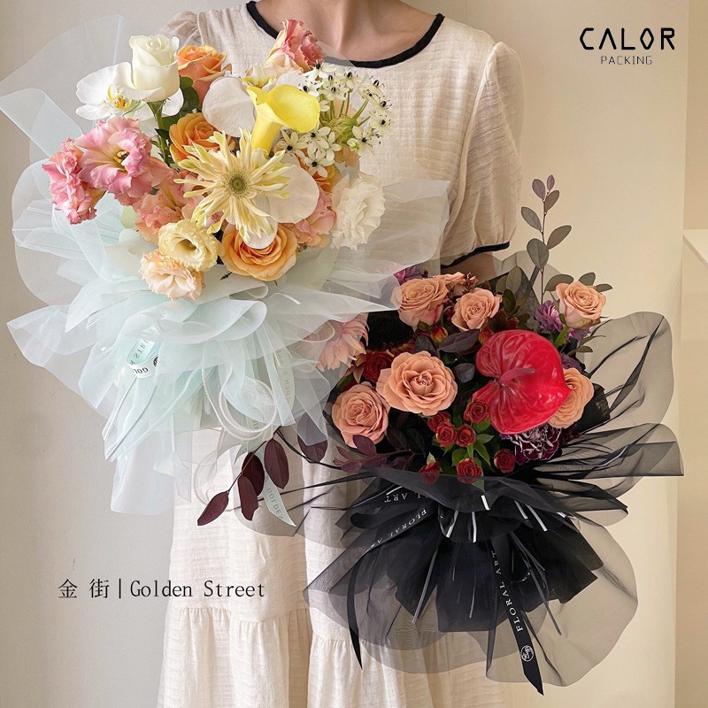 

(10LBR) FLower Wrapping Paper / Korean Flowers Petals Tile Kertas Bunga Buket Cellophane Bentuk Kelopak