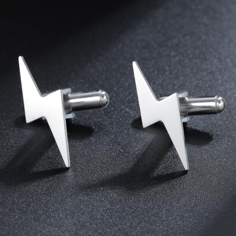 Custom Cufflinks lightning Bolt Shape Groomsmen Bolt Cufflink, Accessories For Men Personalized Engr