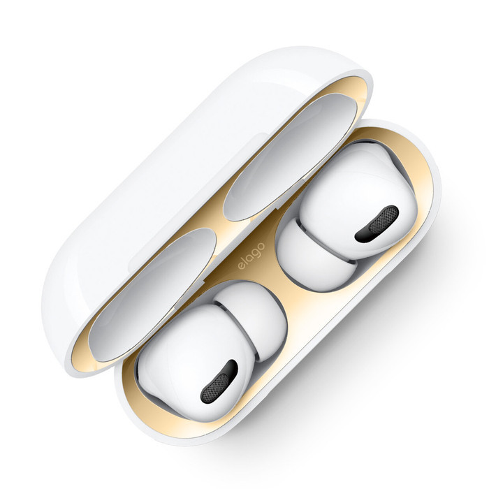 P R O M O ELAGO Dust Proof Guard Apple Airpods Pro 2set Anti Debu Protector New - Gold