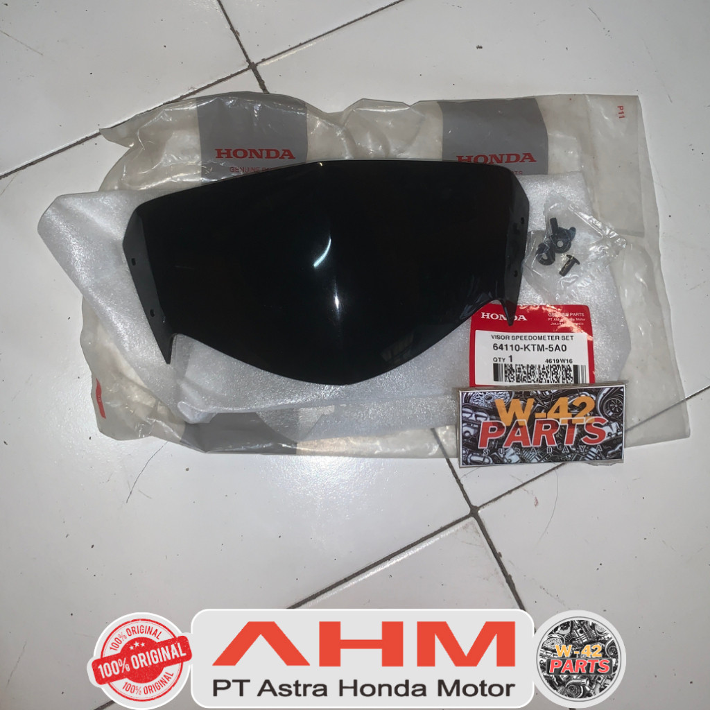 VISOR BATOK DEPAN SPEEDOMETER SUPRA X 125 X125 OLD LAMA ORIGINAL AHM 64110 KTM 5A0