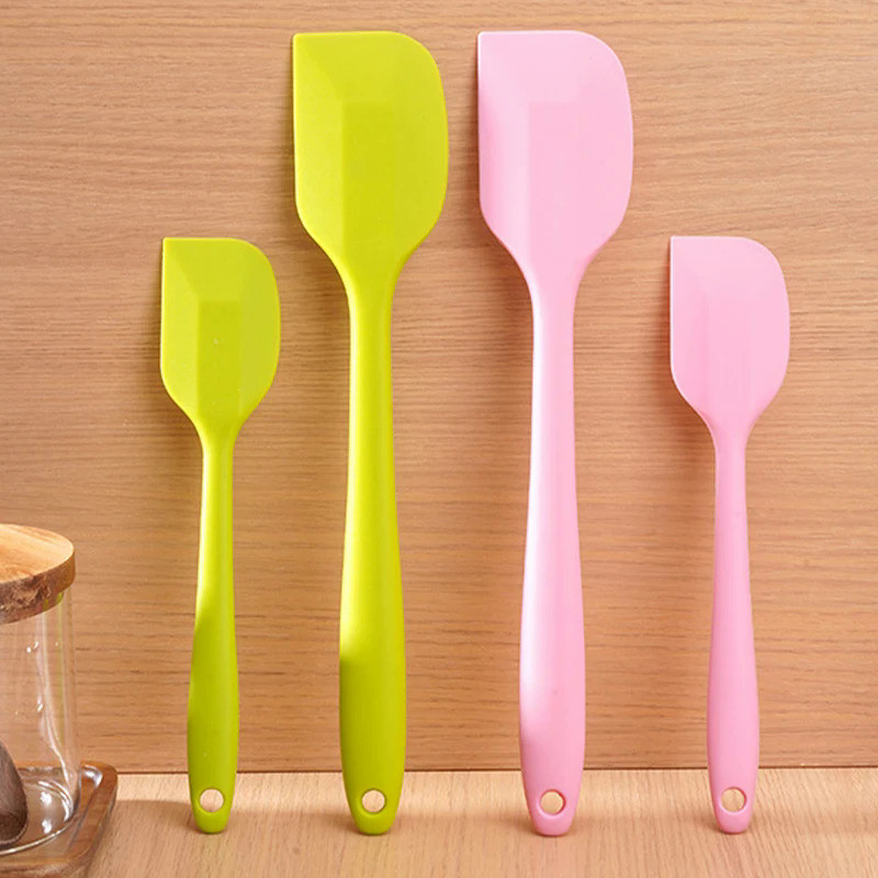 

(spot)2Pcs Set Spatula Silikon Spatula Kue Mentega Krim Alat Pencampur Adonan Anti Lengket Pengikis Kue Pemecah Cokelat Penghalus