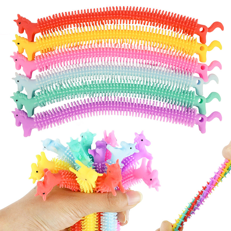 

6/12Pcs Unicorn Elastic String Bracelets Sensory Fidget Toy Kids Birthday Party Favors Gift Goodie Bag Pinata Filler Anti-Stress