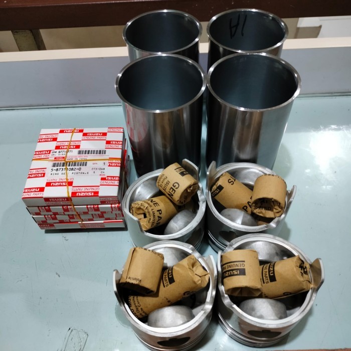 Liner set kit piston ring seher engine isuzu panther 2.3 c223 OEM berkualitas