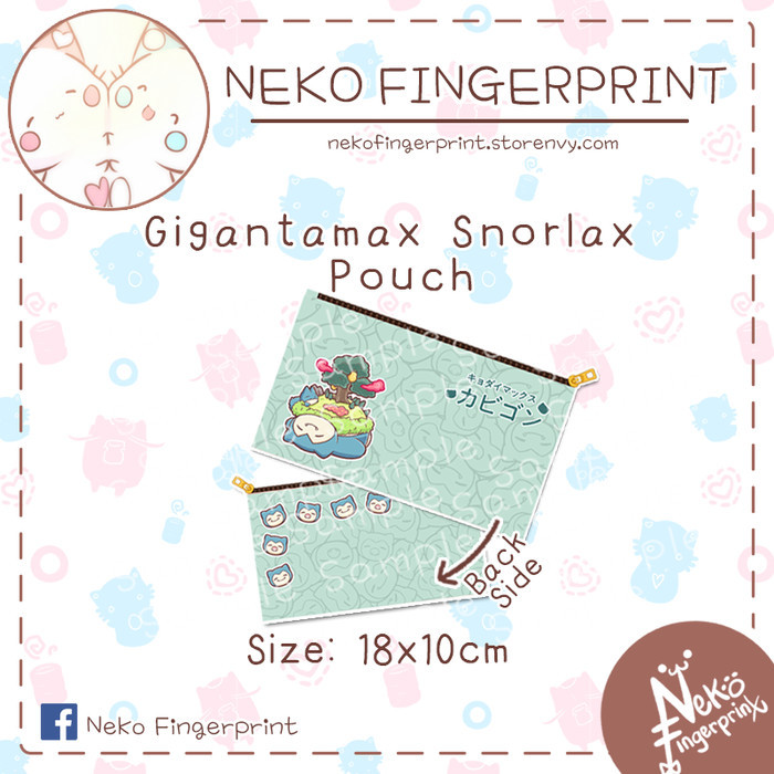 

BEST P R O M O Gigantamax Snorlax Pouch / Tempat Pensil