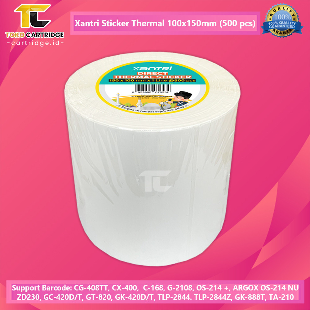 

Sticker Xantri Label Thermall 100 x 150 A6 kertas stiker thermal 500 pcs