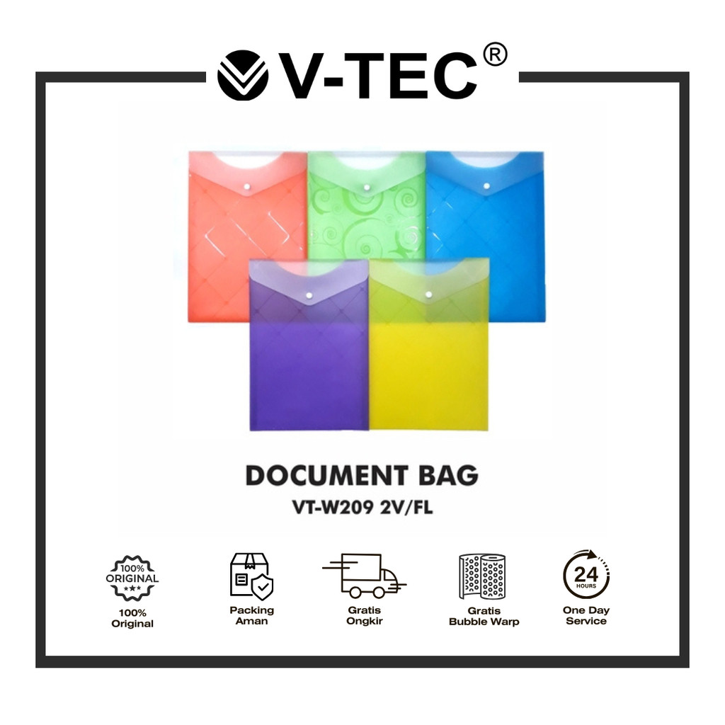 

V-TEC DOCUMENT BAG VT-W209 2V PER FILE / PCS