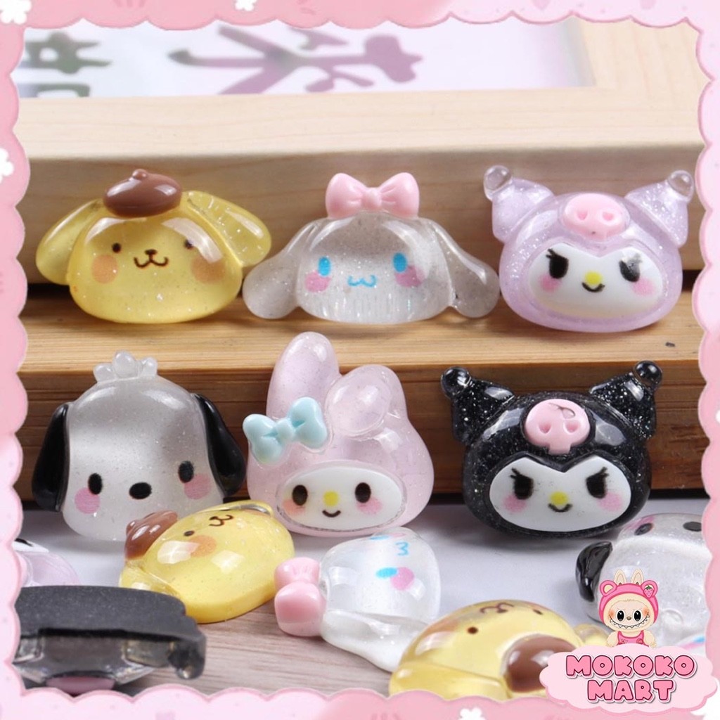 

MM Stiker 3D Per Pcs DIY Dekorasi Case HP NailArt Aksesoris Kuku Lucu Imut Resin Clay Bling Murah
