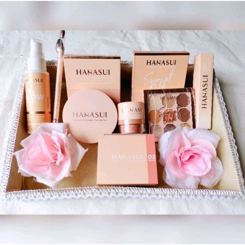 Hanasui Paket Seserahan Lengkap Paket Seserahan Pernikahan 1 Set Make Up Kado Untuk Pernikahan/ Box