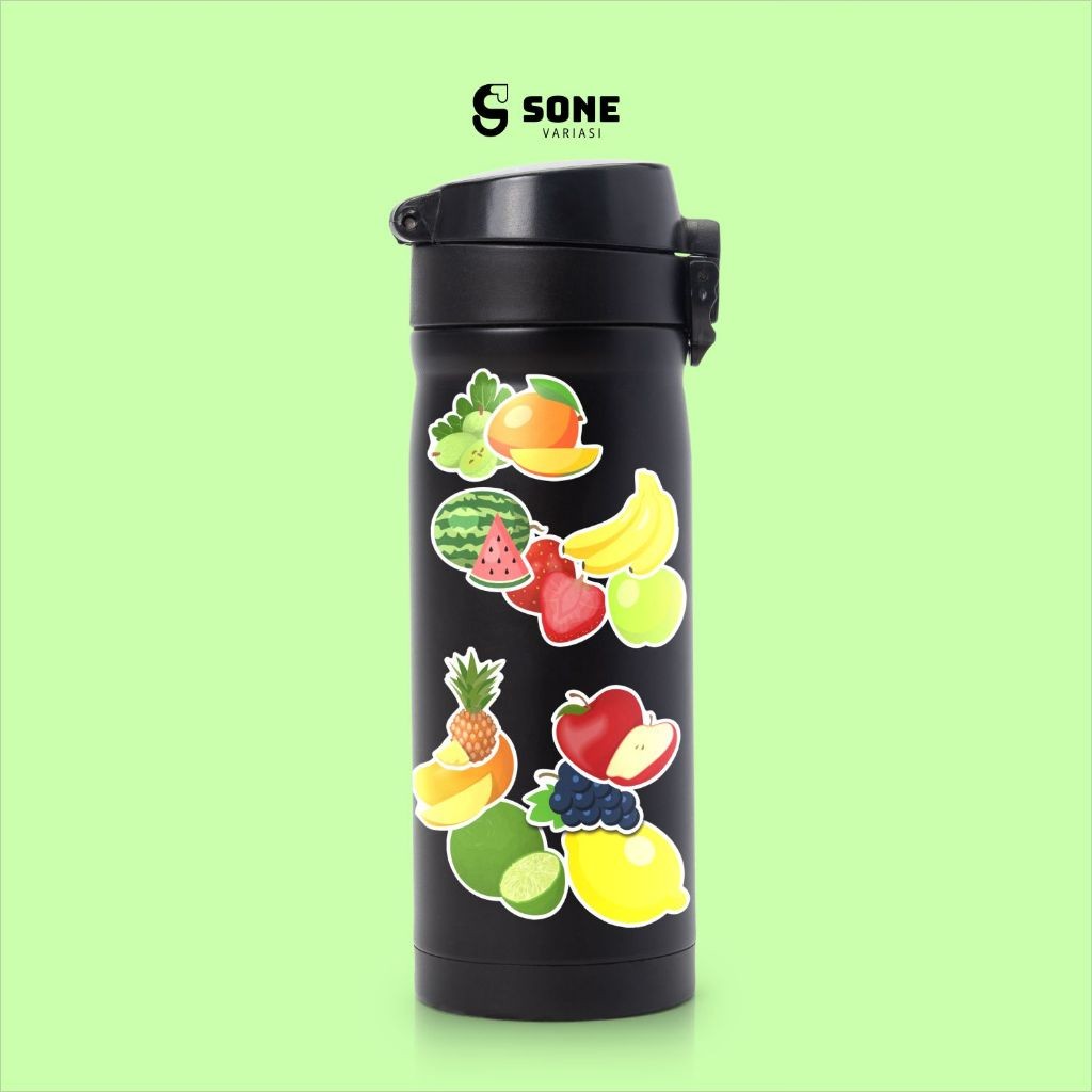 

Sticker Pack Buah Aesthetic Paper Vinyl Waterproof Dekorasi Stiker Laptop Buku Journal Koper