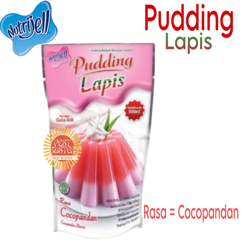 

Nutrijell PUDDING LAPIS COCOPANDAN Nutrijell COCO PANDAN BPOM Halal Original