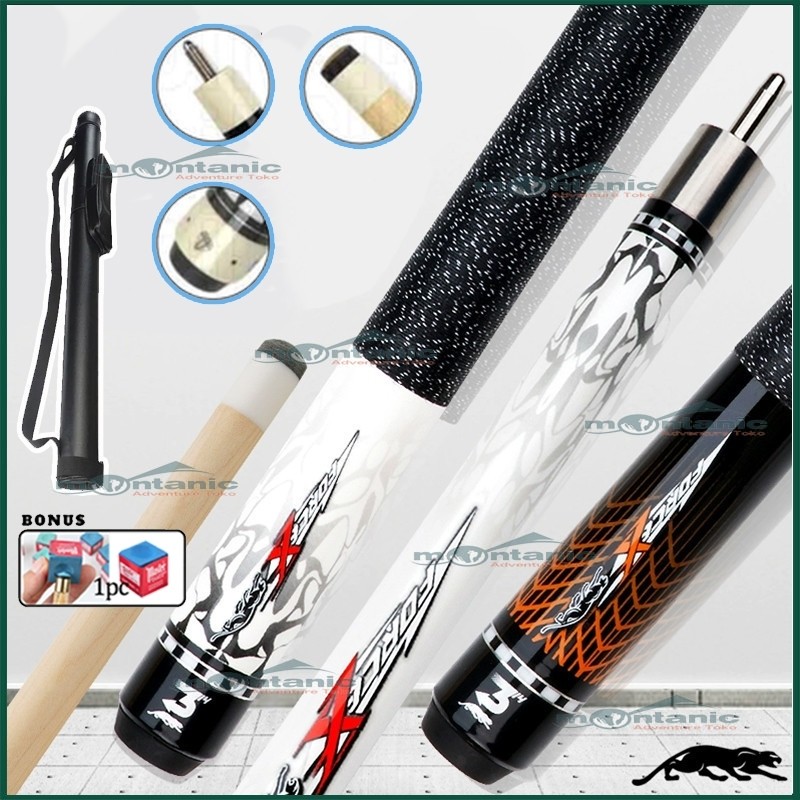 Tongkat Biliar 57" 1/2 Ujung 12.5Mm Permainan Latihan Kolam Kayu Stik Biliar - Stick Billiard Sambun