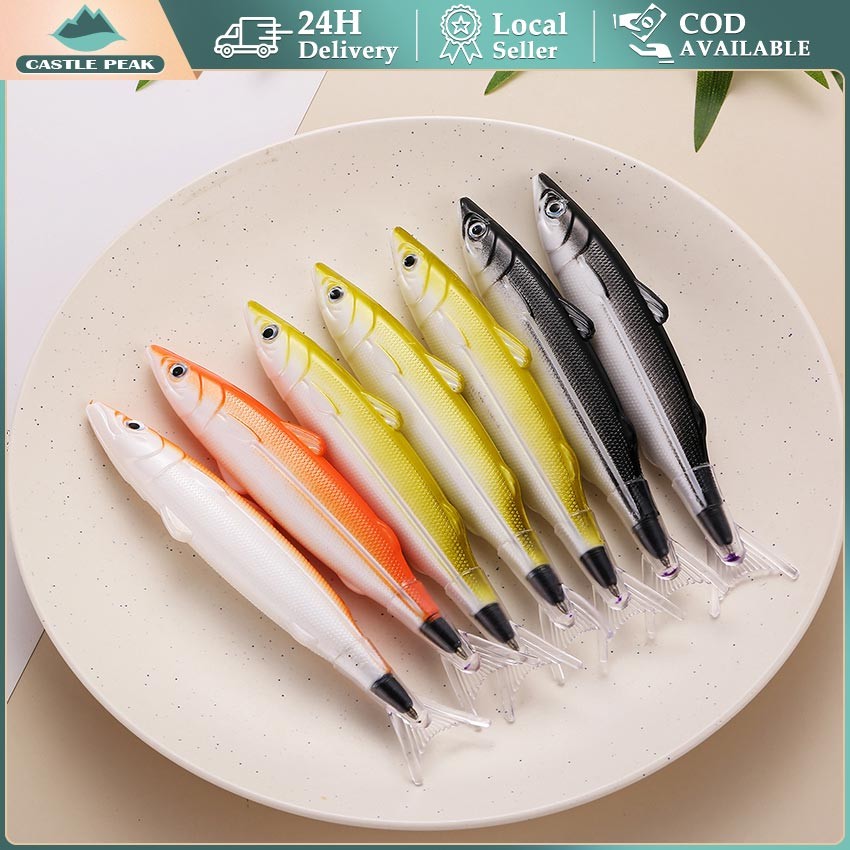 

Pulpen Ikan Aesthetic Pena Lucu Alat Tulis Unik 3 Warna (Oranye/Emas/Abu)