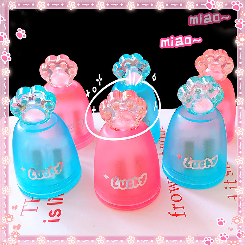 

Aesthetic kawaii stationery office supplies school useful School supplies Cat paw shape pencil sharpener Pretty gift for kids