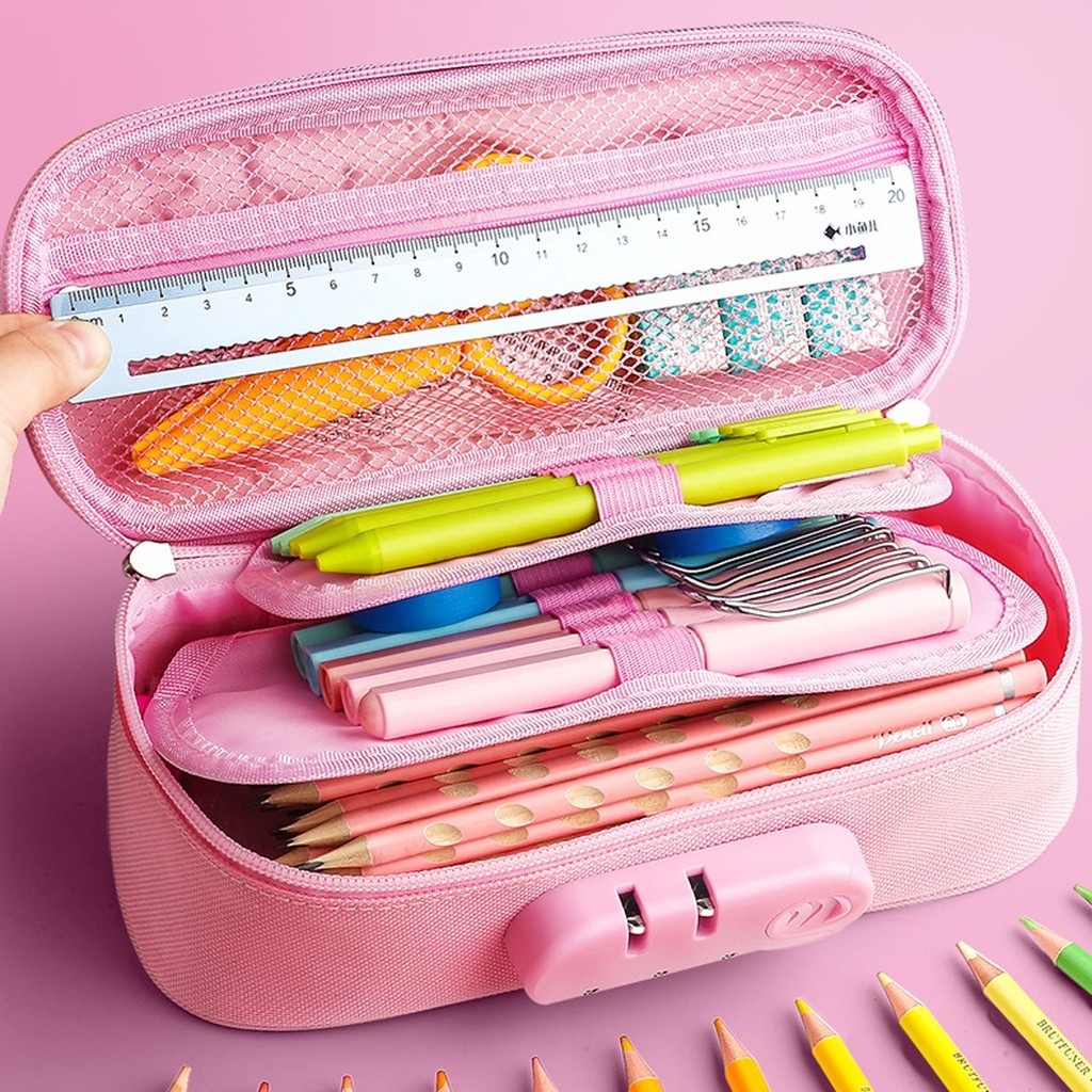 

【Dotding】 Tas Pensil Kapasitas Besar 3D Kotak Pensil Kawaii Kotak Pensil Tahan Air EVA Unicorn dengan Kunci Hadiah untuk Anak Laki-laki Perempuan Perlengkapan Alat Tulis Sekolah H275
