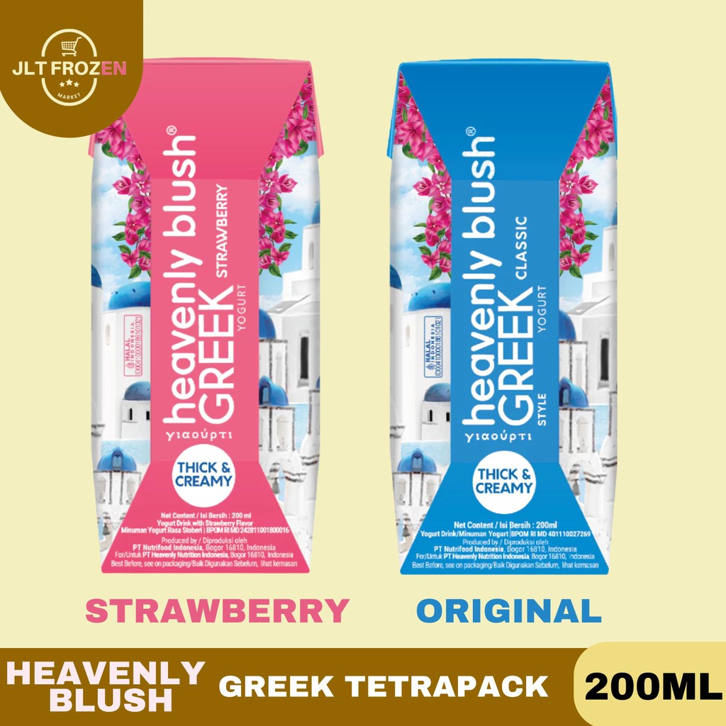 

Heavenly Blush Greek Tetrapack Classic / Strawberry / Minuman Yoghurt / Minuman Yogurt 200ml