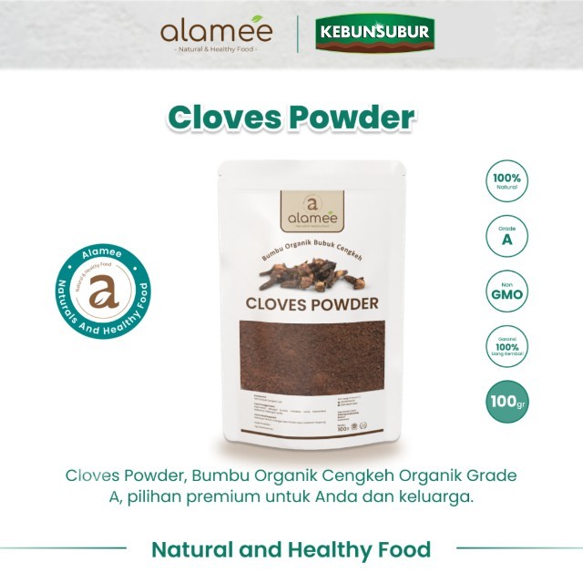 

ALAMEE Cengkeh Bubuk Bumbu Dapur Instan Clove Powder Ground Spice Asli Seasoning Organik 100 Gram Kebunsubur