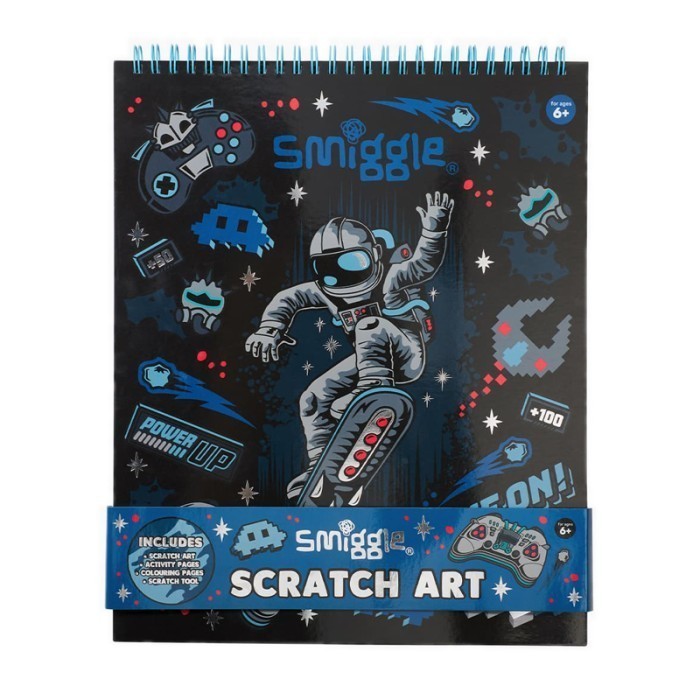 

Smiggle Epic Adventures Scratch Book - IGL401252NAV