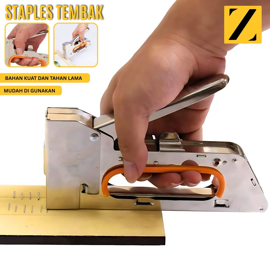 

Alat Staples Tembak Kertas Kayu Jok Motor Gun Tacker Steples Hekter Stapler Tembak Guntacker