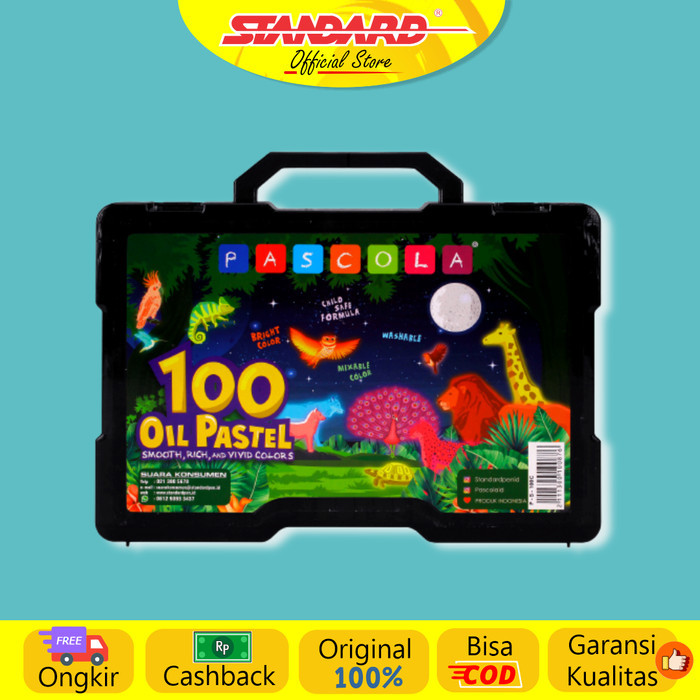 

[New Collection] Standard Pascola Oil Pastel 100 / Set ( Crayon / Pewarna / Coloring )