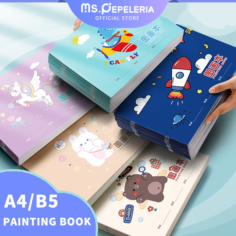 

A4/B5 Painting Book / Buku Gambar 20 Lembar Kertas Tebal Tidak Tembus-Ms.Pepeleria