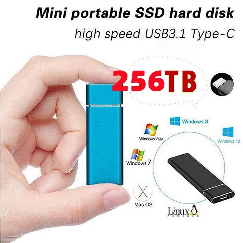 SSD M.2 External Hard Drive Portable Hard Drive HD Externo HD 4TB 8TB 128TB 64TB USB3.0 storage exte