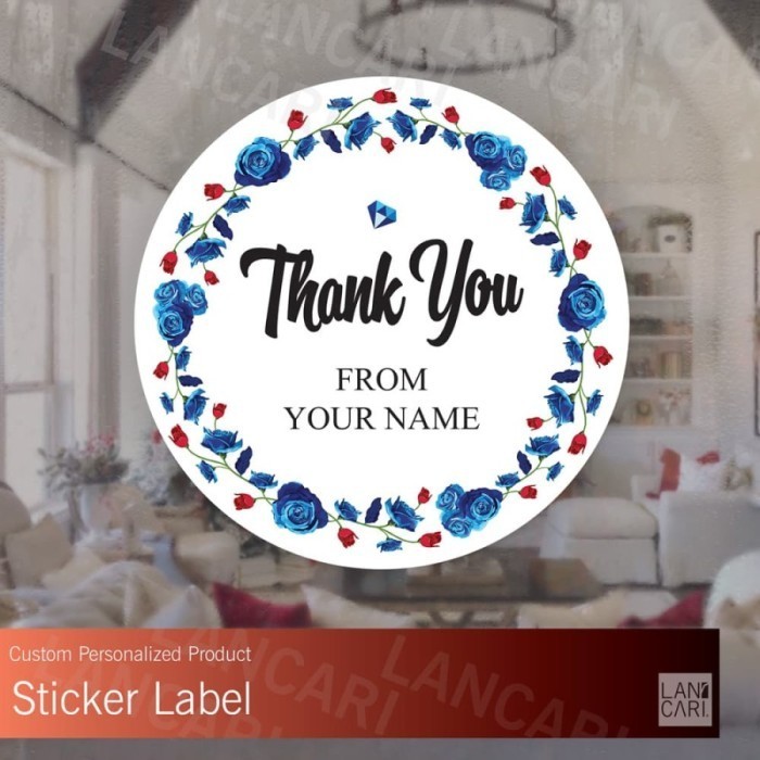 

Stiker Label ThankYou Ucapan undangan amplop custom Stickers snack, Label Custom Your Design