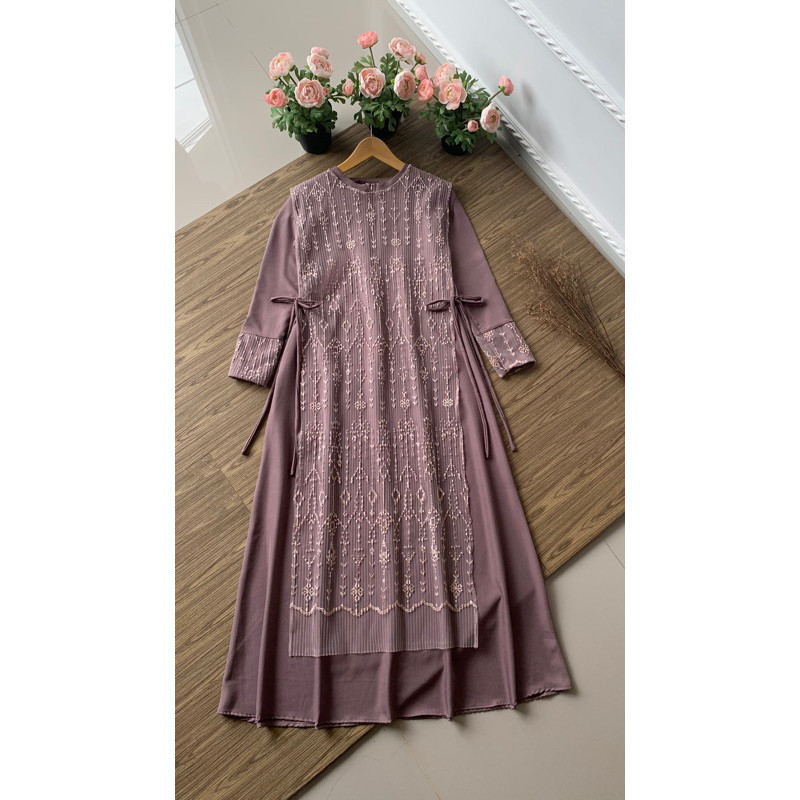 GAMIS BUTIK GLAMORA MURAH/ Gamis terbaru/ gamis shakila 2024 / Gamis modern