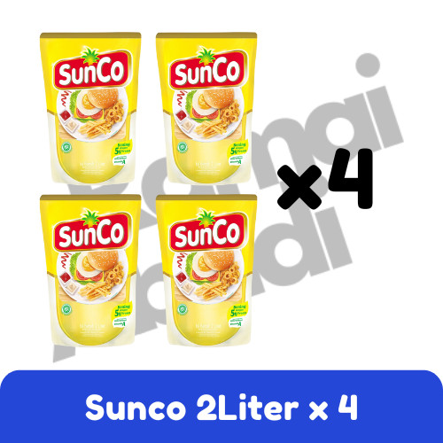 

SUNCO MINYAK GORENG 2 LITER X 4 POUCH | MINYAK GORENG REFILL