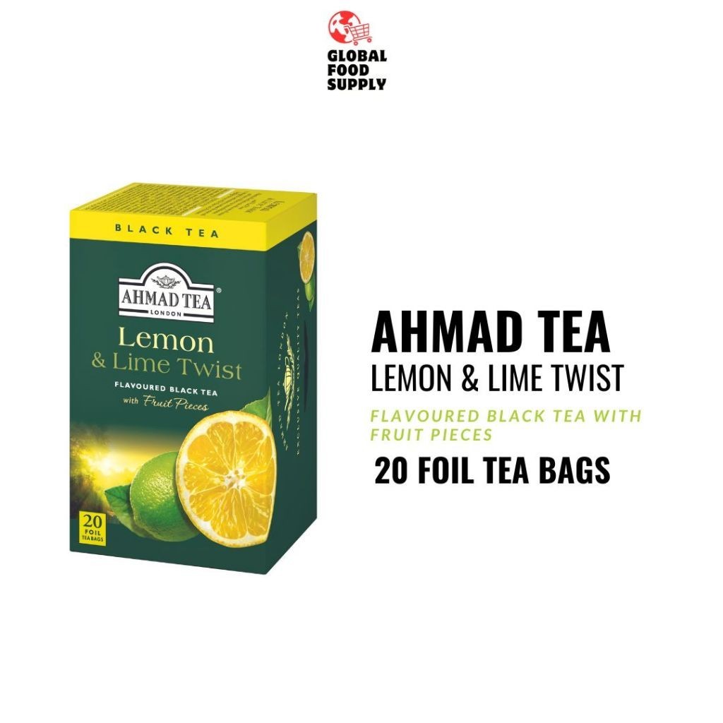 

Ahmad Tea Lemon & Lime Twist Flavoured Black Tea 20's 40 gr