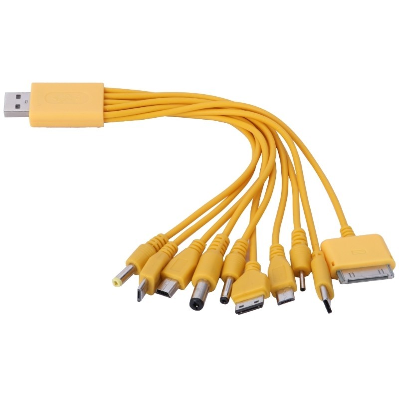 Kabel Multi Pengisi Daya Kabel USB Adaptor Multi Pengisi Daya dengan Banyak Colokan