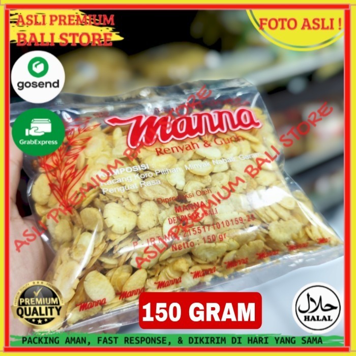 

OLEH OLEH MAKANAN CEMILAN CAMILAN SNACK KULINER KHAS ASLI ORI ORIGINAL BALI KACANG KORO 150 GRAM GR