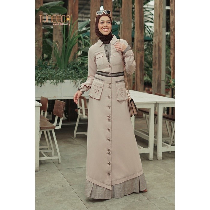 FLASH SALE TUNEECA DAILY GAMIS Este - DG-0223007 I Gamis Premium Modern