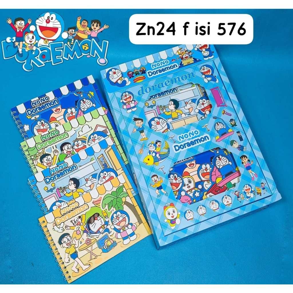 

{syafastore} Sticker Buku Spiral Book Karakter Doraemon Cute 4in1 Aesthetic