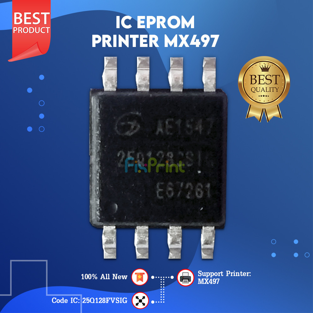 IC Eprom Canon MX497 W25Q128FVSIG, Resetter Printer Canon MX497