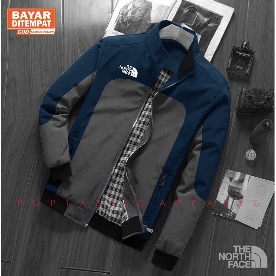 TNF Jaket Musim dingin Jaket parasut pria Bomber hurrington Formal Taslan Waterproof