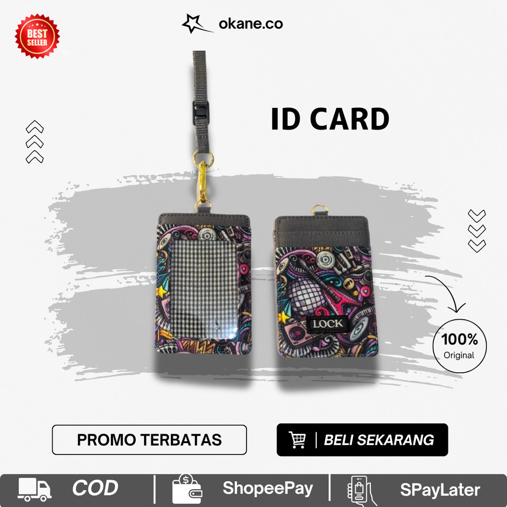 

Lanyard Name Tag Holder Kantor dengan Desain Kasual untuk Pria dan Wanita OK32