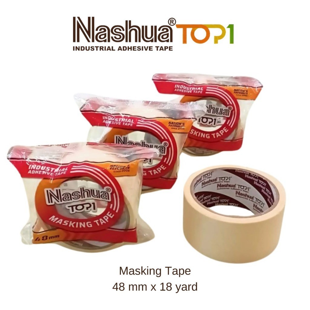 

[KIRIMHARIINI!] - Lakban Isolasi Kertas Nashua Top One