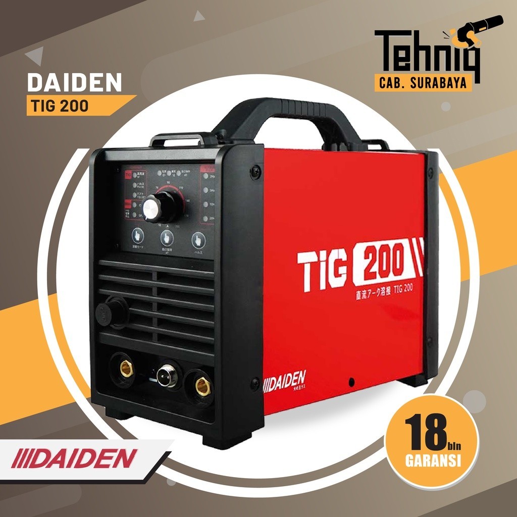 Mesin Las Listrik Argon Daiden TIG 200 Pulse Trafo Las