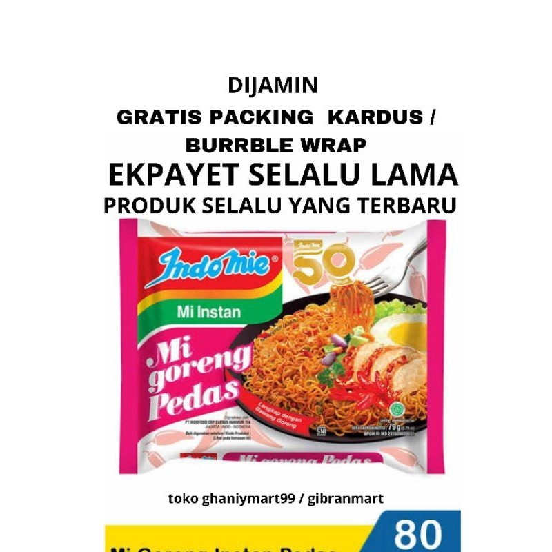 

Indomie goreng pedas 10 pcs bungkus