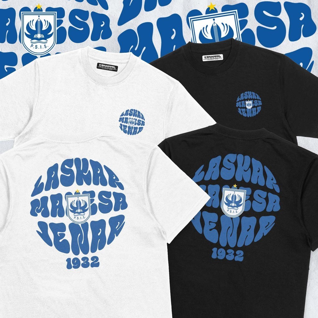 Kaos PSIS Semarang "PSIS Globe" - Mahesa Jenar/Panser Biru Snex/Semarang Football