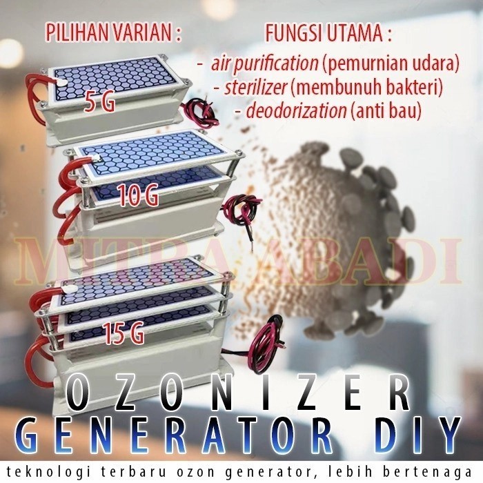 Mesin Ozonizer Generator / Air Purifier Sterilizer DIY
