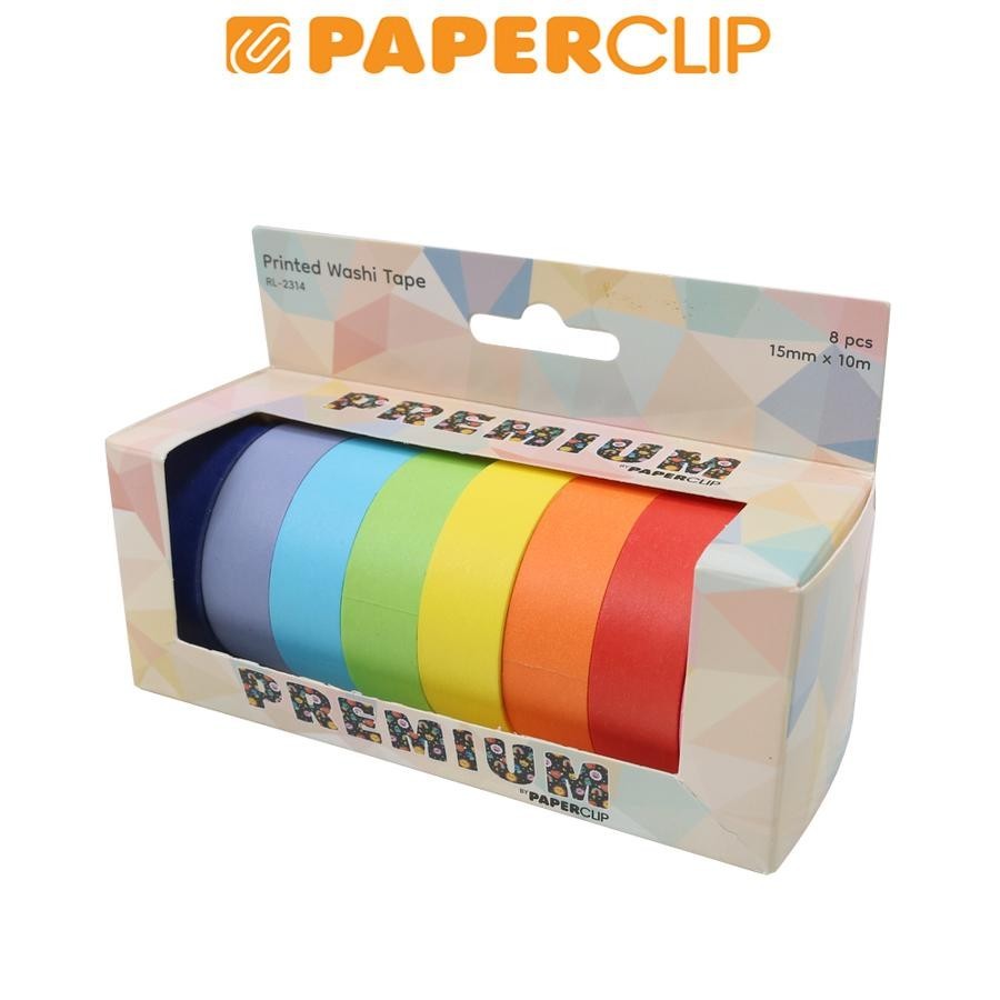 

DECORATION TAPE / WASHI TAPE RL2314 8P PRINTED COLOR