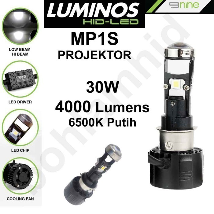 Lampu LED SUPRA X 125 Helm In Mini Projektor MP1S H6 M5 LUMINOS 30W