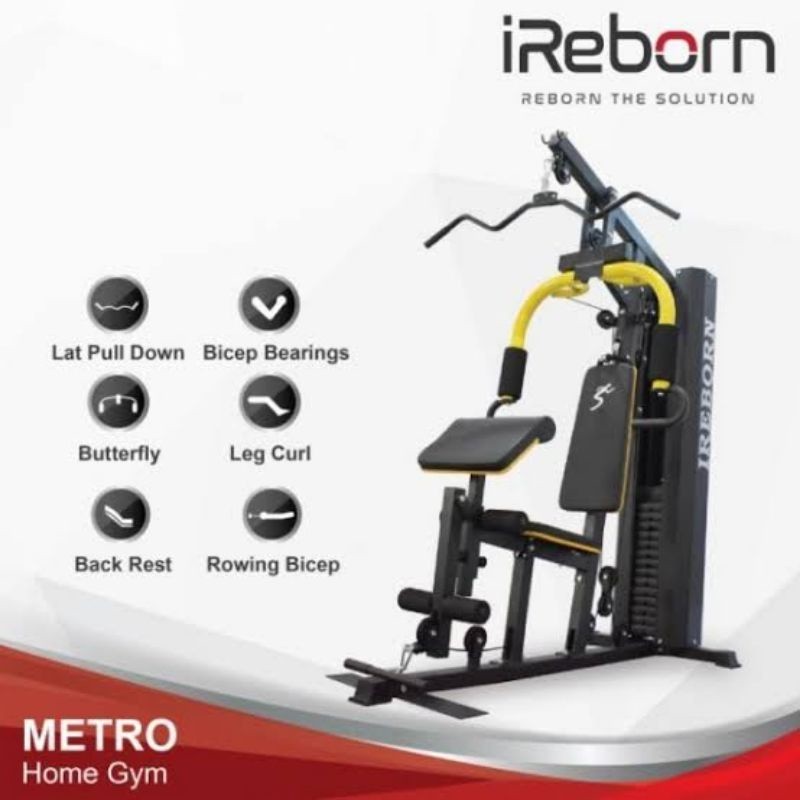 Home Gym Ireborn Metro Beban 75Kg Alat Fitnes Homegym