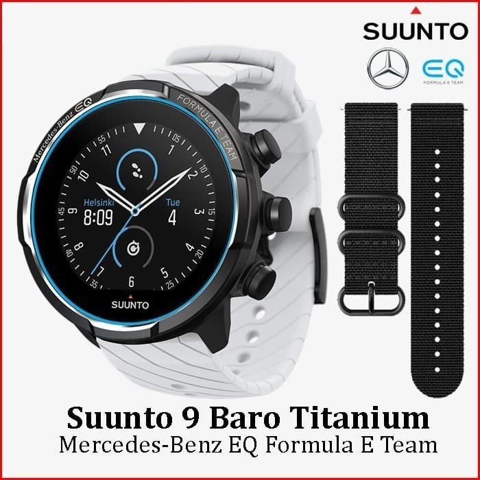 Jam Tangan Suunto 9 Baro Titanium Mercedes Benz EQ Formula E Team Spesial Edition