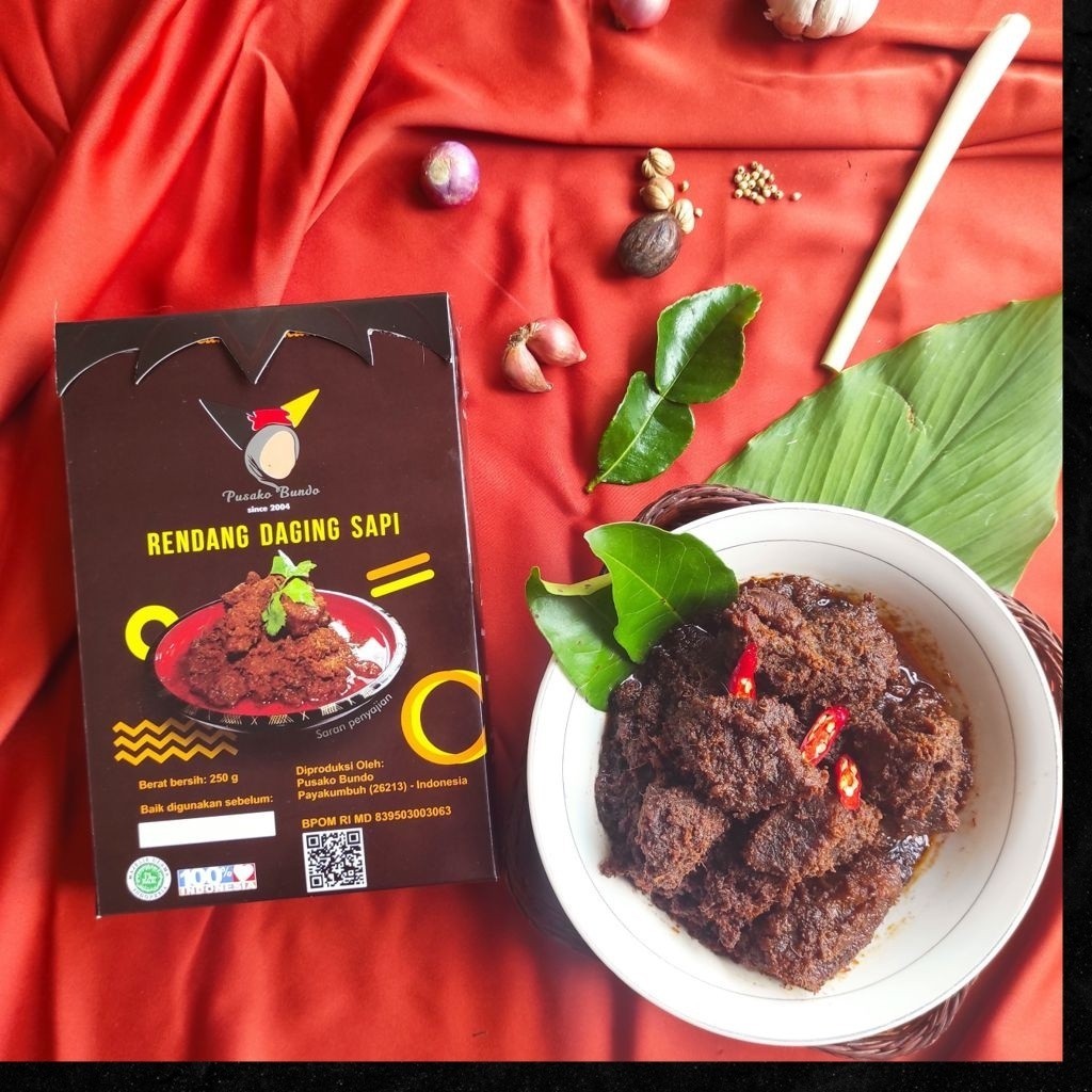 

Rendang Daging Sapi Basah Pusako Bundo