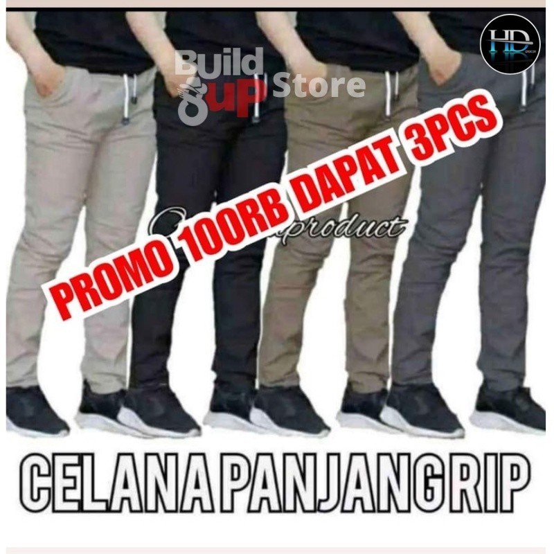 100 RIBU 3 PCS  CELANA CHINO CELANA PANJANG CHINO DEWASA  CELANA PRIA CHINOS PANJANG BISA COD Best S