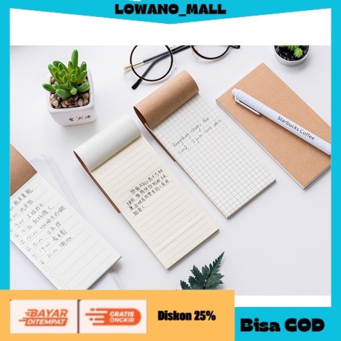 

[[LOWANOMALL6]] TERLARIS Memo To Do List Kecil Notebook Simple Minimalist KOTAK COD