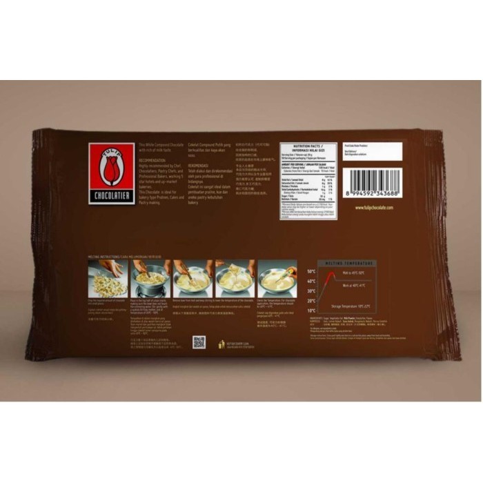 

Coklat Tulip White Chocolate Compound 1kg
